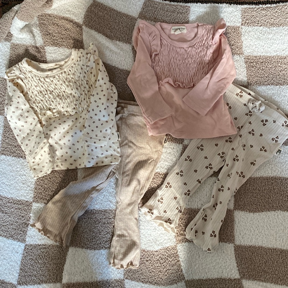 Rabbit and Bear Organic Top and Pant sets
